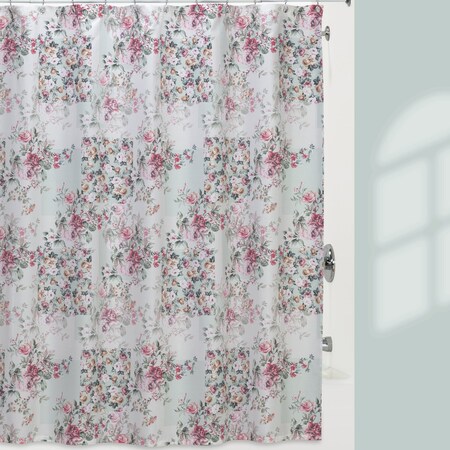 Creative Bath Products Cottage Shower Curtain, Multi